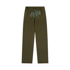 Syna World Graphic Fleece Sweatpants (Olive Green / Dark Grey)