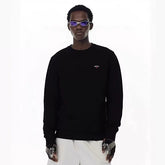 NOAH MARS Loose Crew Sweatshirt Left Chest Cross Embroidery