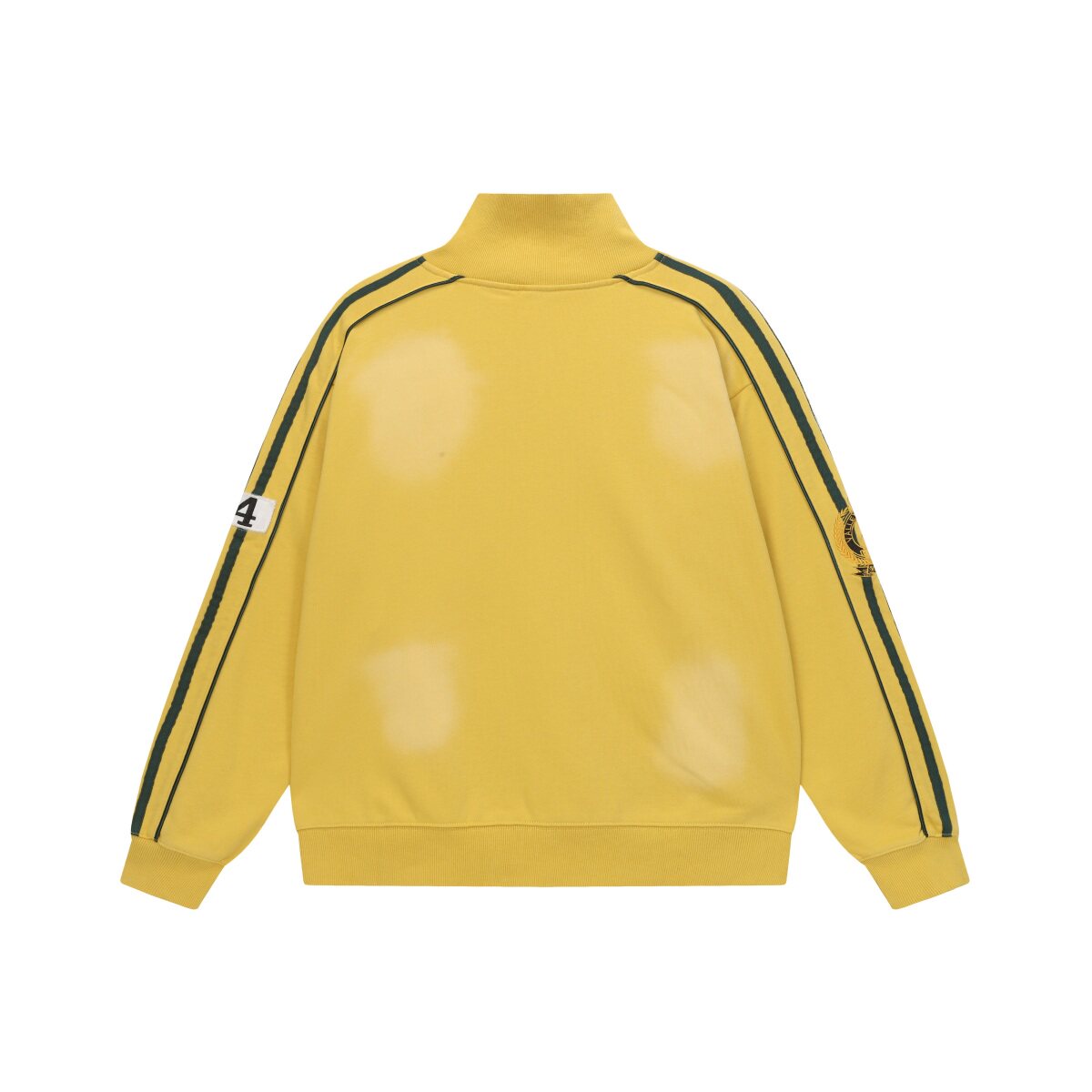Vale Forever Valley Dreams Chenille Patch Lettering Vintage Wash Track Jacket yellow