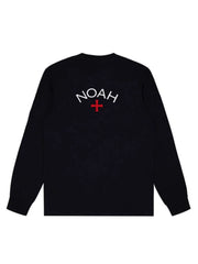 NOAH BWCJ Cross Print Heavy Cotton Unisex Long Sleeve Tee Autumn