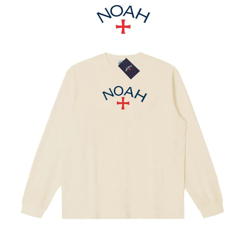 NOAH NYC CORE 1st Gen Cross Logo Unisex Crew Long Sleeve Tee