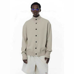 NOAH MARS Vintage Button Knit Cardigan Men Warm Autumn Winter Jacket