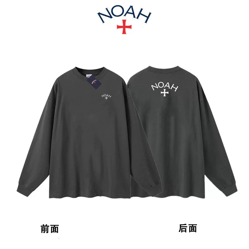 NOAH BWCJ Loose Cross Couple Heavy Cotton Long Sleeve Base Shirt