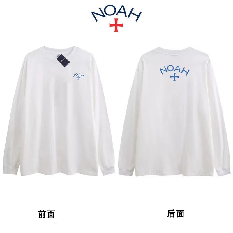 NOAH BWCJ Loose Cross Couple Heavy Cotton Long Sleeve Base Shirt