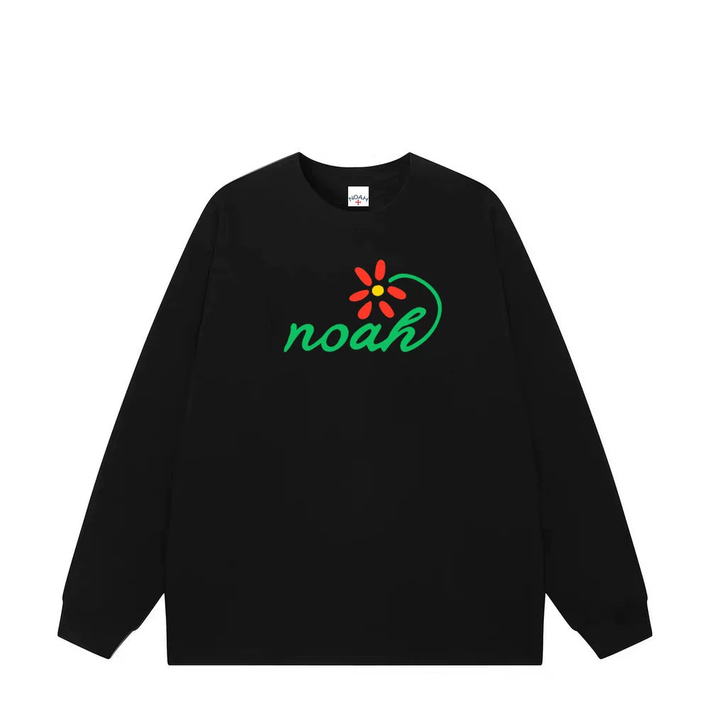 NOAH Heavy Cotton Unisex Long Sleeve Tee Autumn Loose Couple Base Top