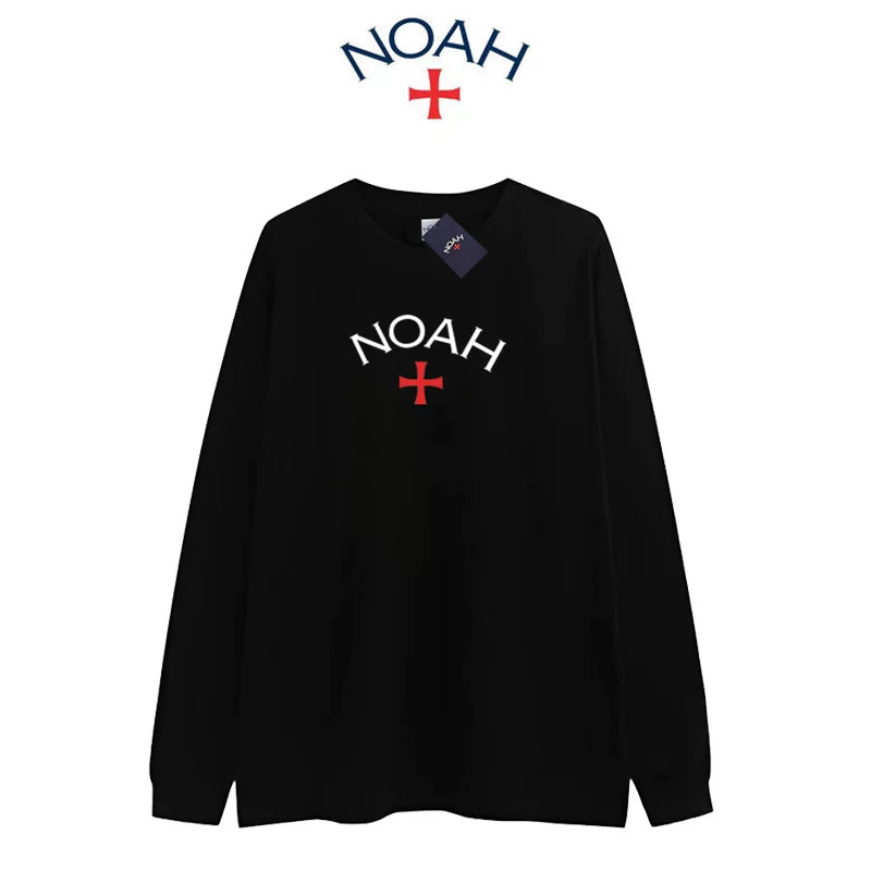 NOAH NYC CORE 1st Gen Cross Logo Unisex Crew Long Sleeve Tee