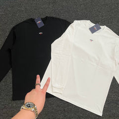 NOAH MARS Men Autumn Long Sleeve Tee Chest Cross Embroidery American Casual
