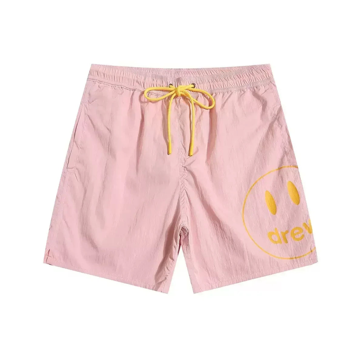 Drew House Smiley Face Swim Shorts, Light Pink
