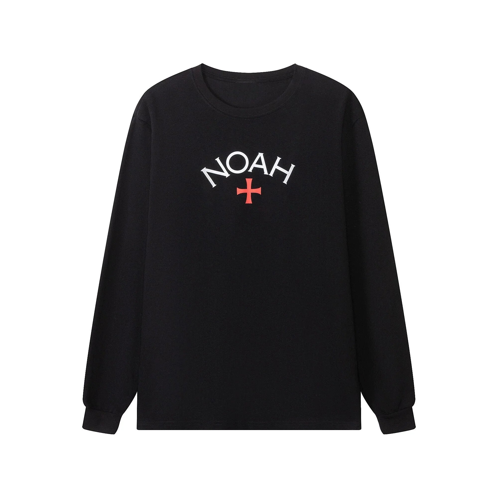 NOAH MARS Men First Gen Cross Crew Neck Long Sleeve Base Tee